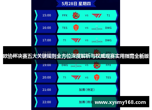 欧协杯决赛五大关键规则全方位深度解析与权威观赛实用指南全新版